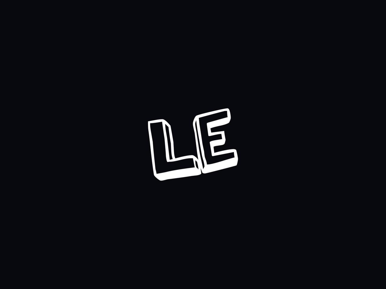 modern le el Logo Brief Vektor Symbol Design