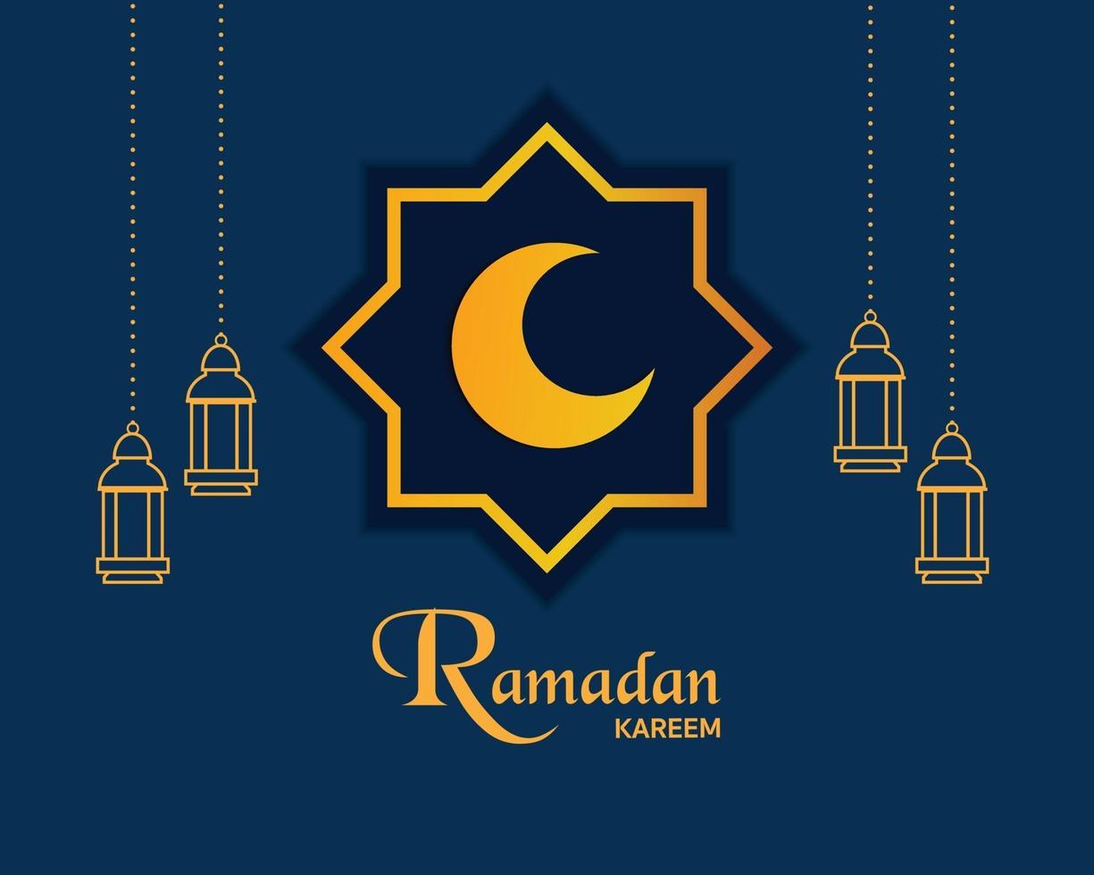 minimaler Ramadan Kareem Hintergrundvektor vektor