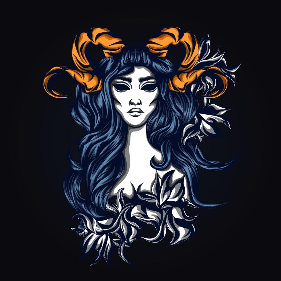 ladyrose konstverk illustration vektor