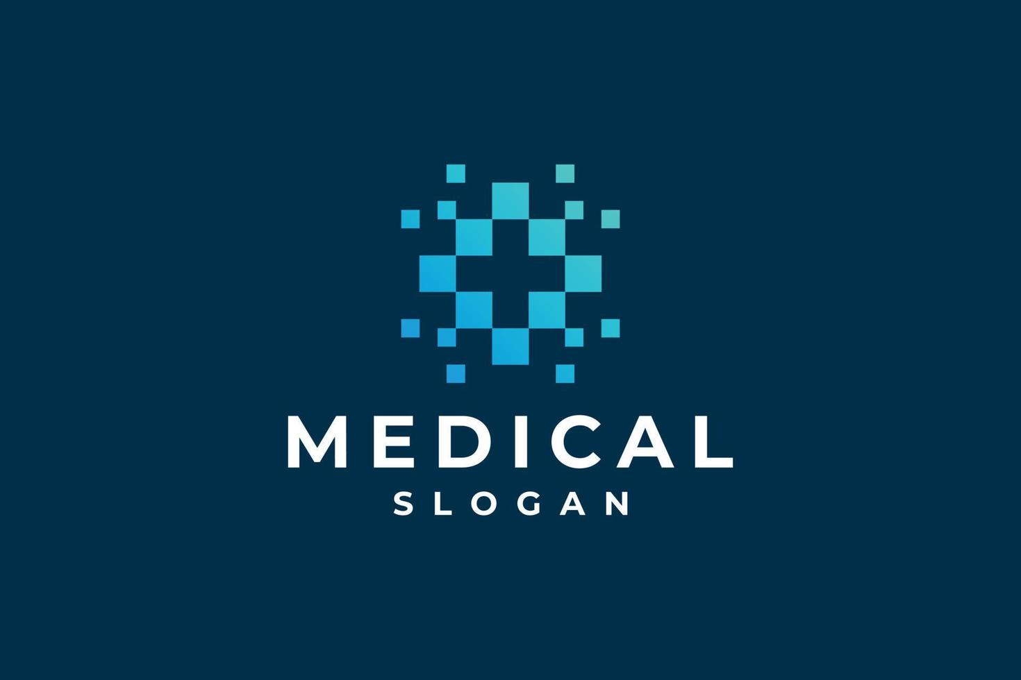 modern elegant medizinisch Logo Design vektor