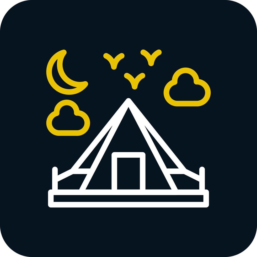 Camping-Vektor-Icon-Design vektor