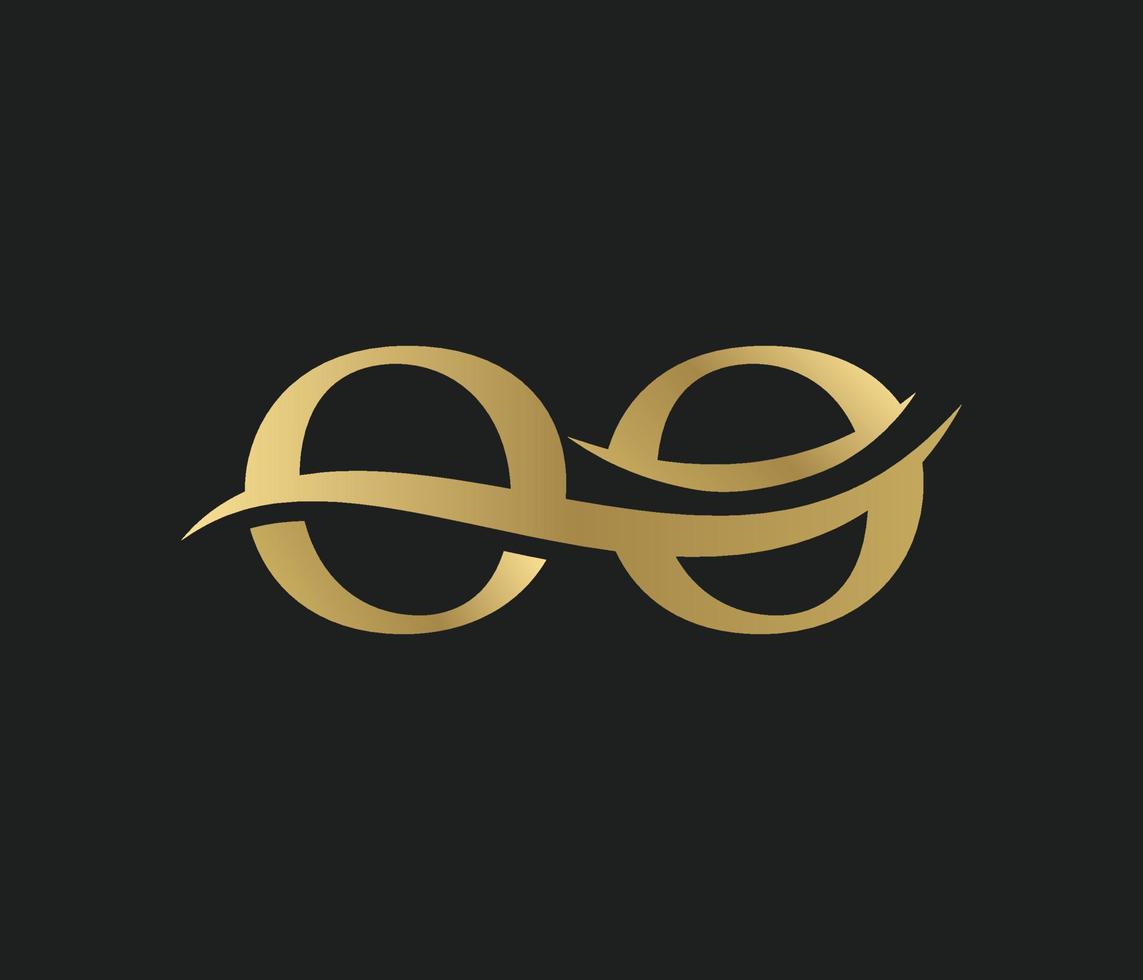 Brief Ö Ö verknüpft Logo vektor