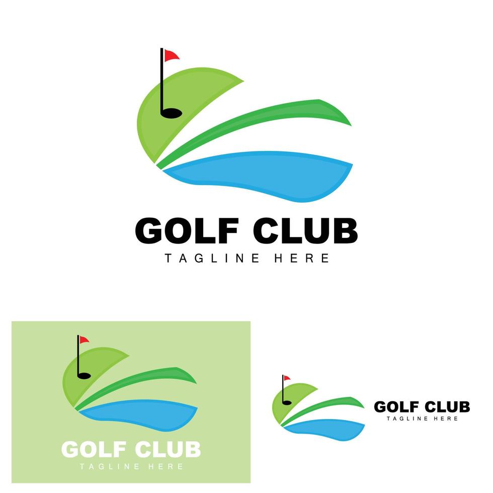 golf boll logotyp, vektor pinne golf. utomhus- sporter spel, disciplin design, ikon mall
