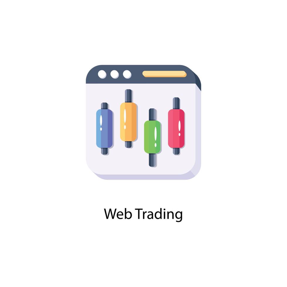trendig webb handel vektor