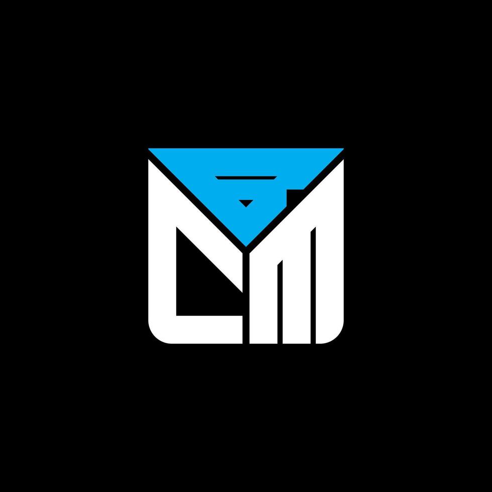 bcm Brief Logo kreatives Design mit Vektorgrafik, bcm einfaches und modernes Logo. vektor