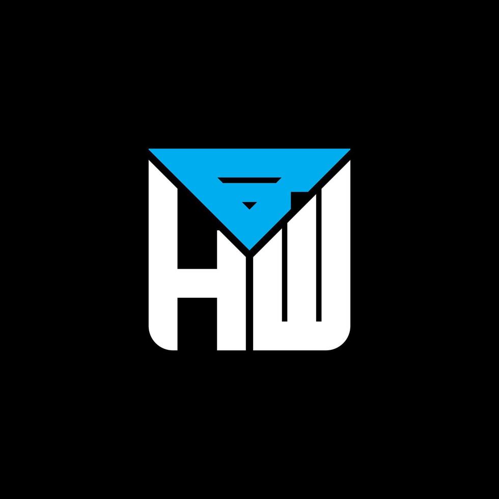 bhw brief logo kreatives design mit vektorgrafik, bhw einfaches und modernes logo. vektor