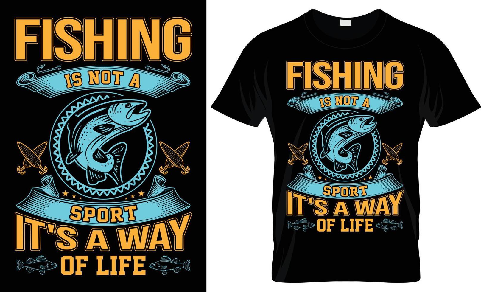 fiske t-shirt design, unik fiske t skjorta design vektor