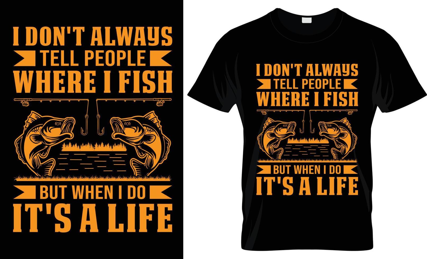 fiske t-shirt design, unik fiske t skjorta design vektor