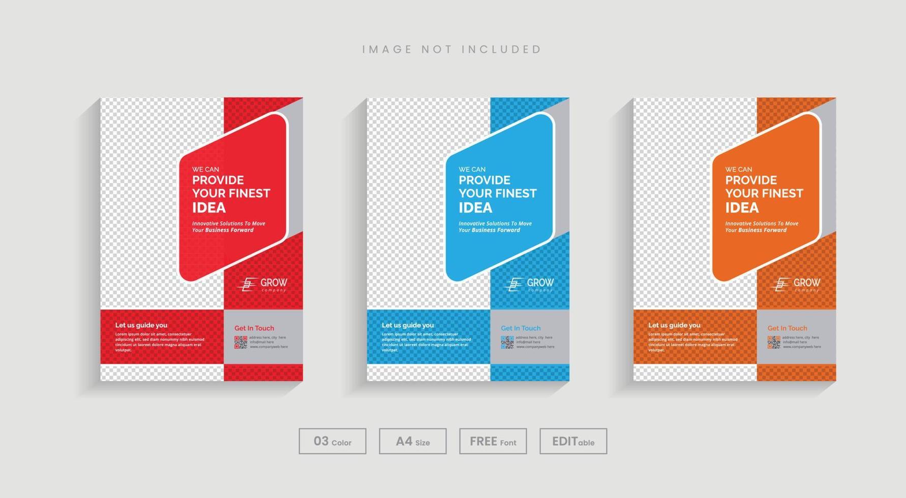 kreativ Geschäft minimal Poster Broschüre Flyer Design Layout Vorlage vektor