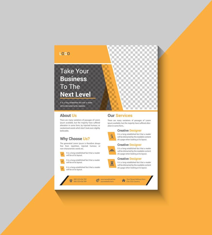 modernes Corporate Flyer Template Design vektor