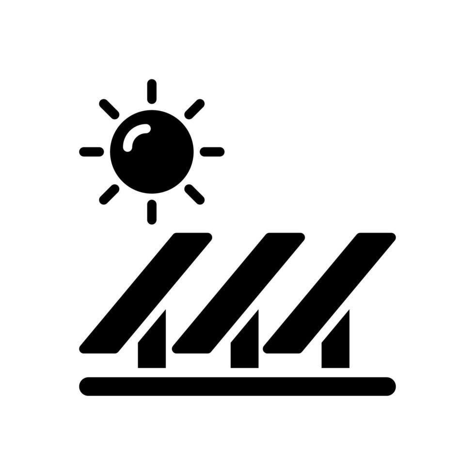 Solarenergie-Symbol für Ihre Website, Ihr Handy, Ihre Präsentation und Ihr Logo-Design. vektor