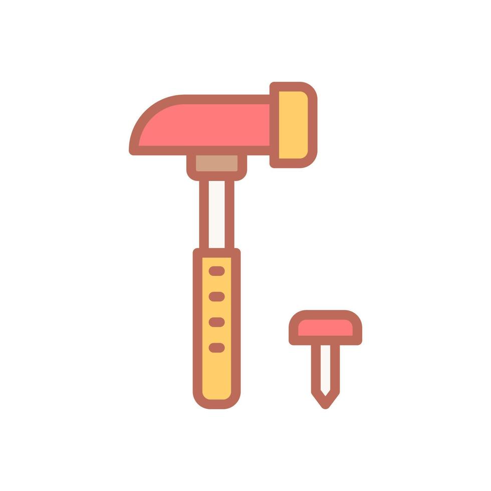Hammer Symbol zum Ihre Webseite Design, Logo, Anwendung, ui. vektor