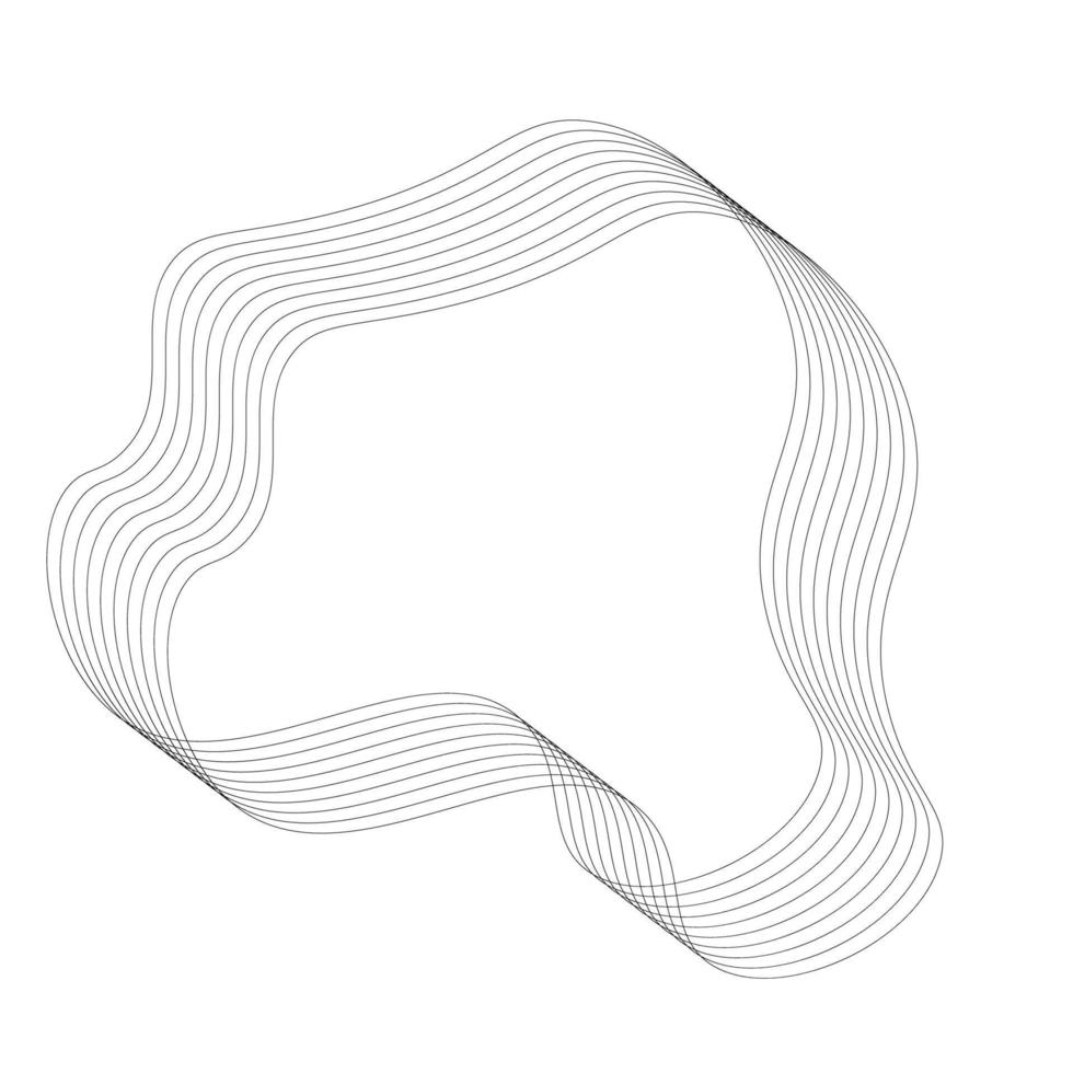 vektor monoline abstrakt form