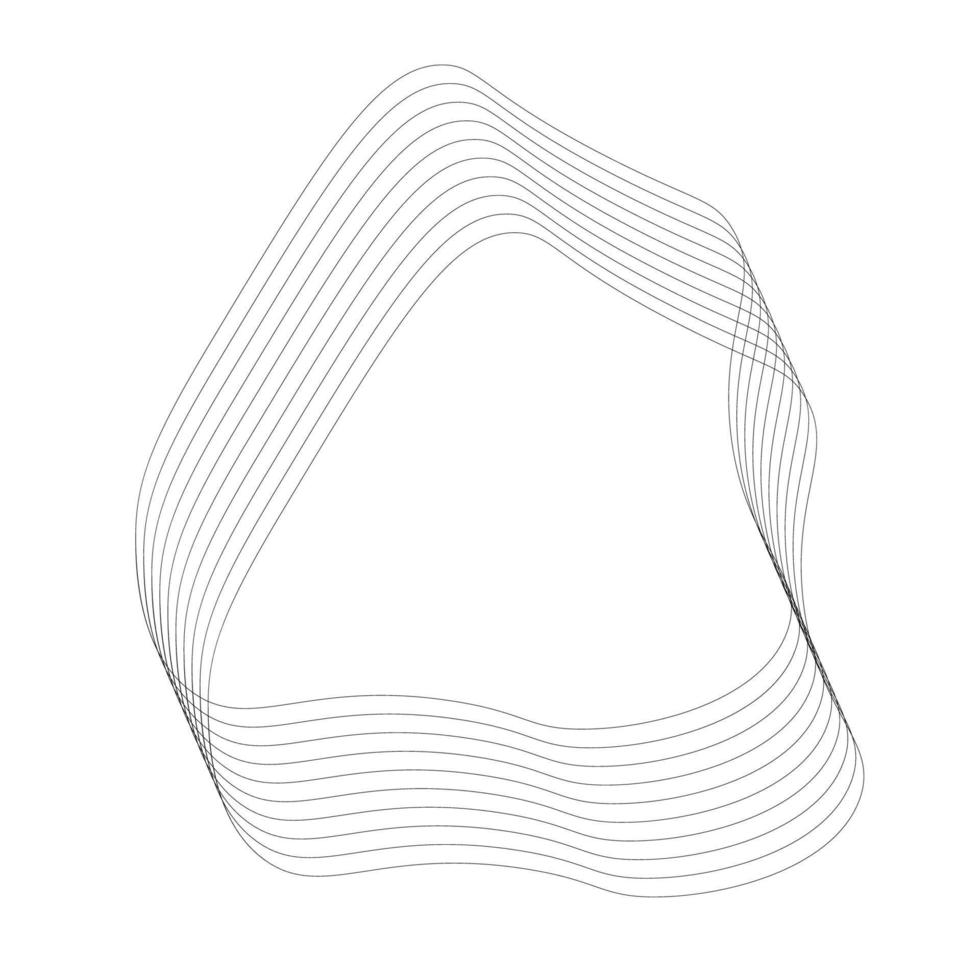 vektor monoline abstrakt form