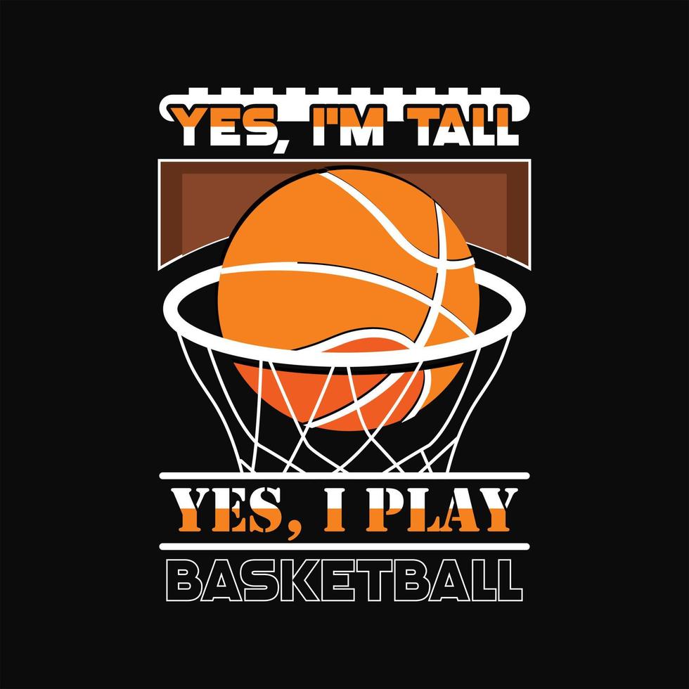 basketboll t-shirt design vektor