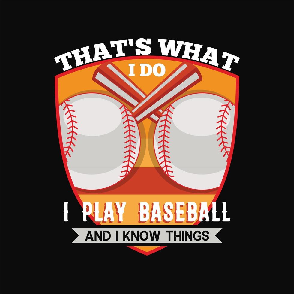 Baseball-T-Shirt-Design vektor