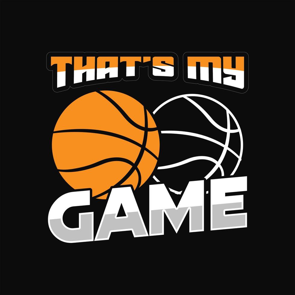 Basketball-T-Shirt-Design vektor