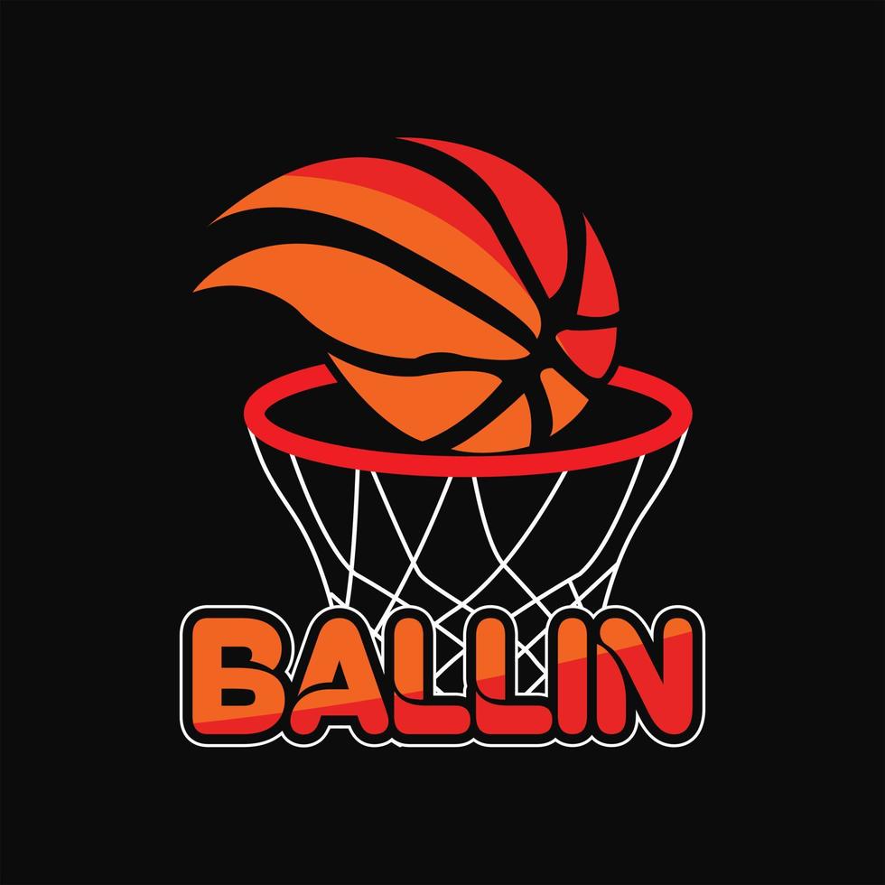 basketboll t-shirt design vektor