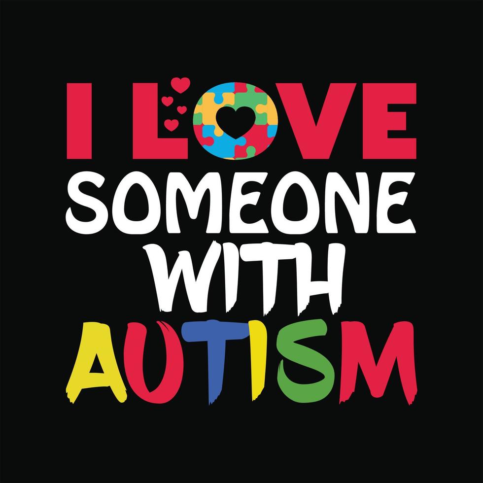 autism t-shirt design vektor