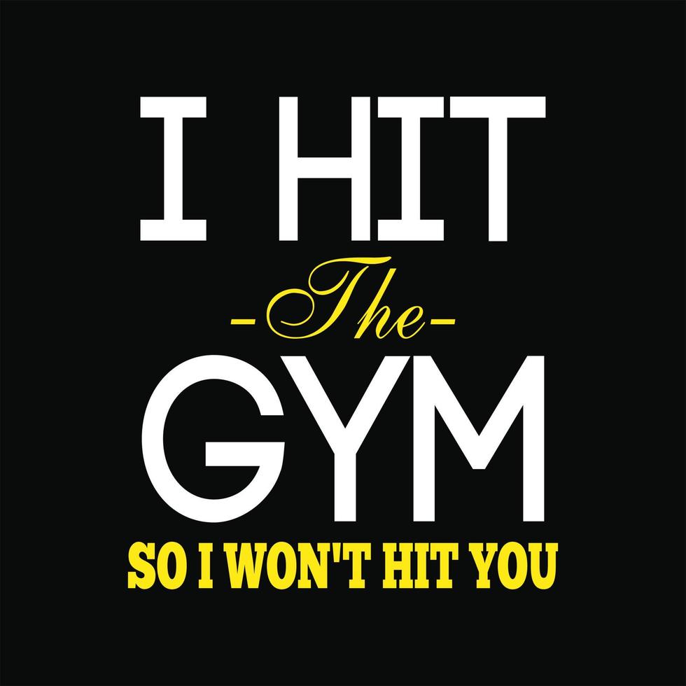 gym t-shirt design vektor