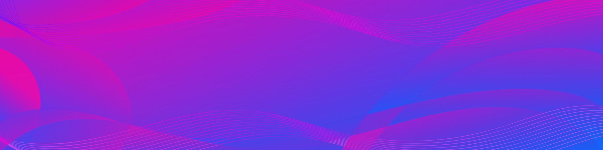 abstrakt Gradient Blau und lila Flüssigkeit Welle Banner Vorlage vektor