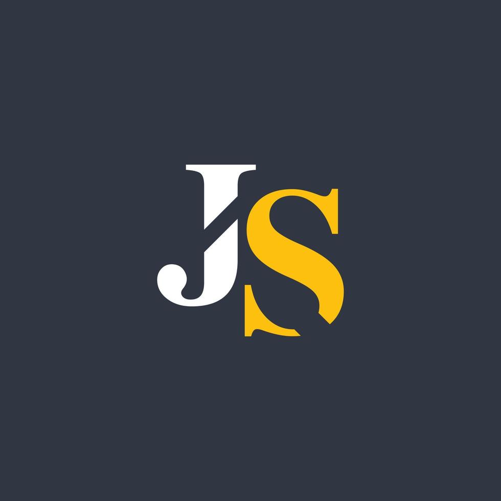 js Brief Logo Vektor