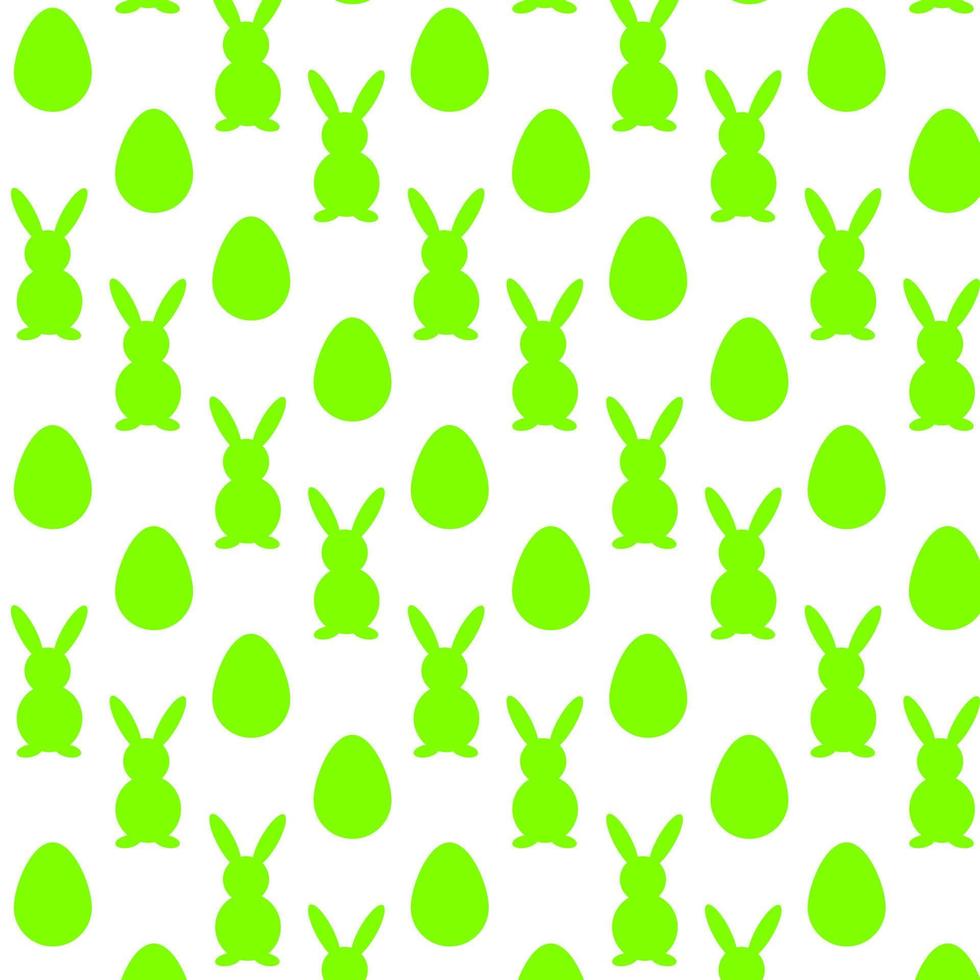 grön kanin silhuetter och ägg mönster. vektor platt illustration. Semester baner, flygblad eller hälsning kupong, broschyr design mall layout. vektor illustration