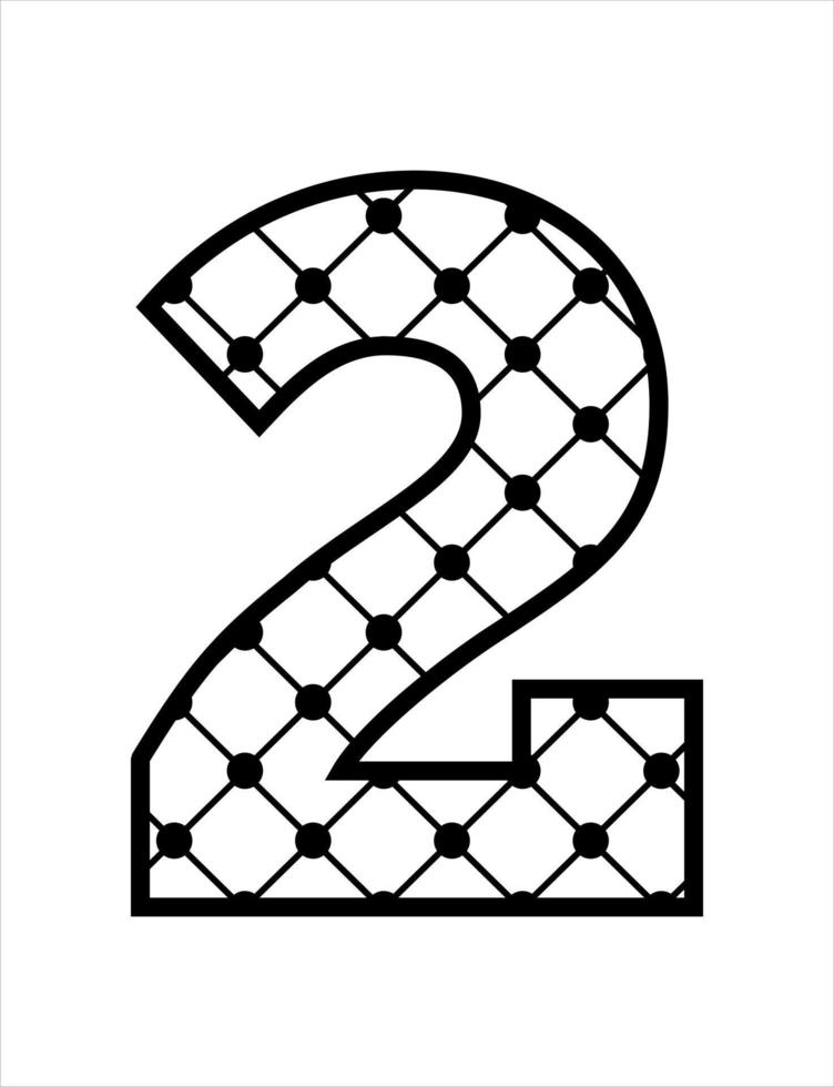 schwarz Spitze Monogramm Muster Design vektor