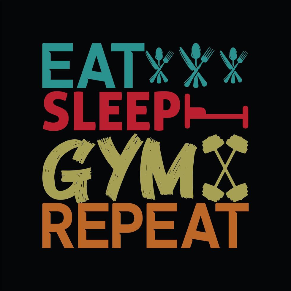 gym t-shirt design vektor