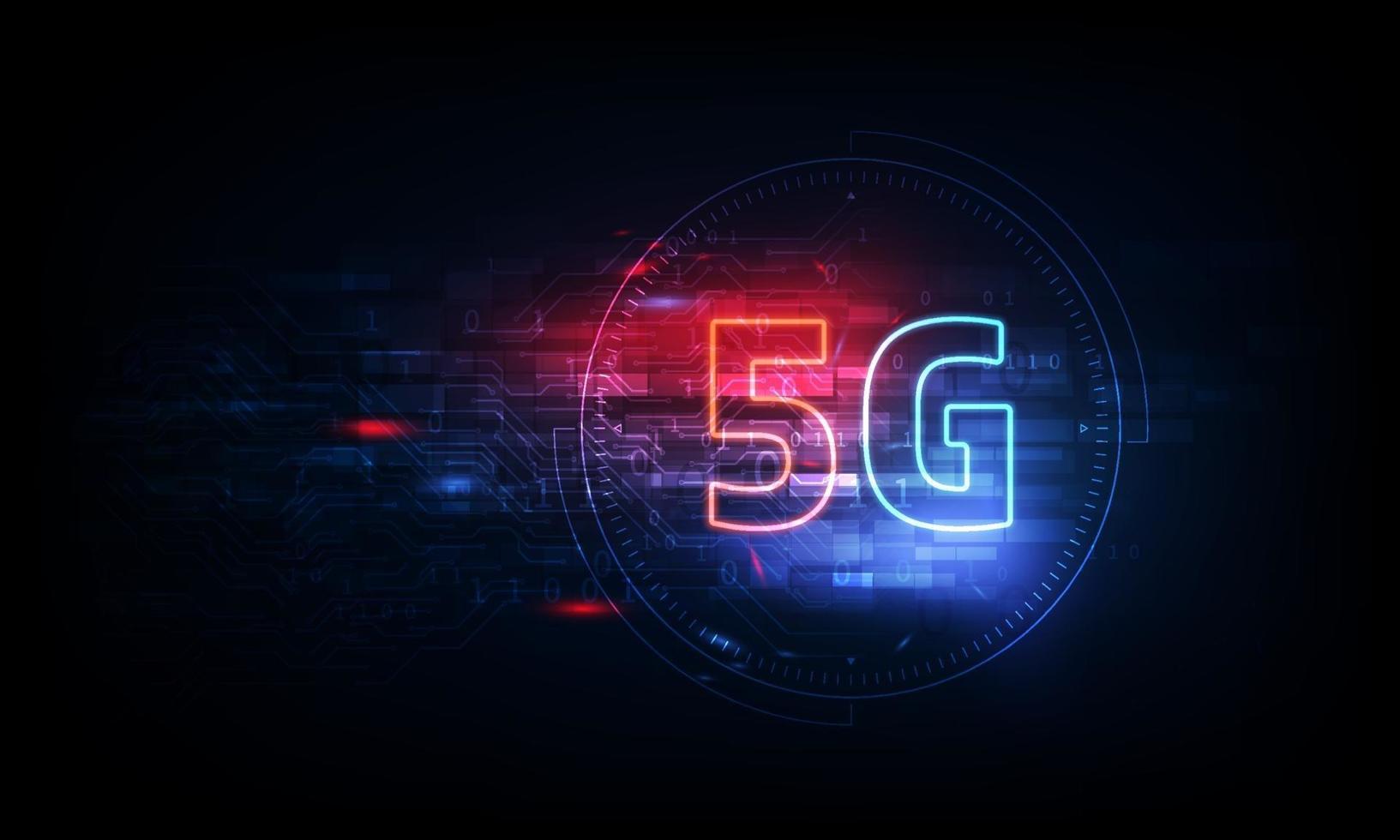 abstrakt 5g ny trådlös internetanslutningsbakgrund. globalt nätverk höghastighetsnätverk. 5g symbol på bakgrunden. vektor