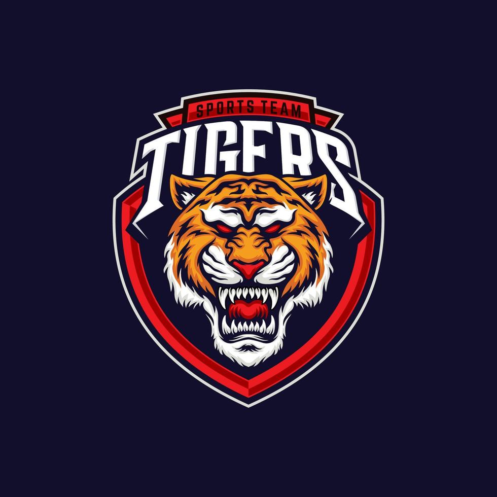 Tiger Sport Logo Vektor Illustration