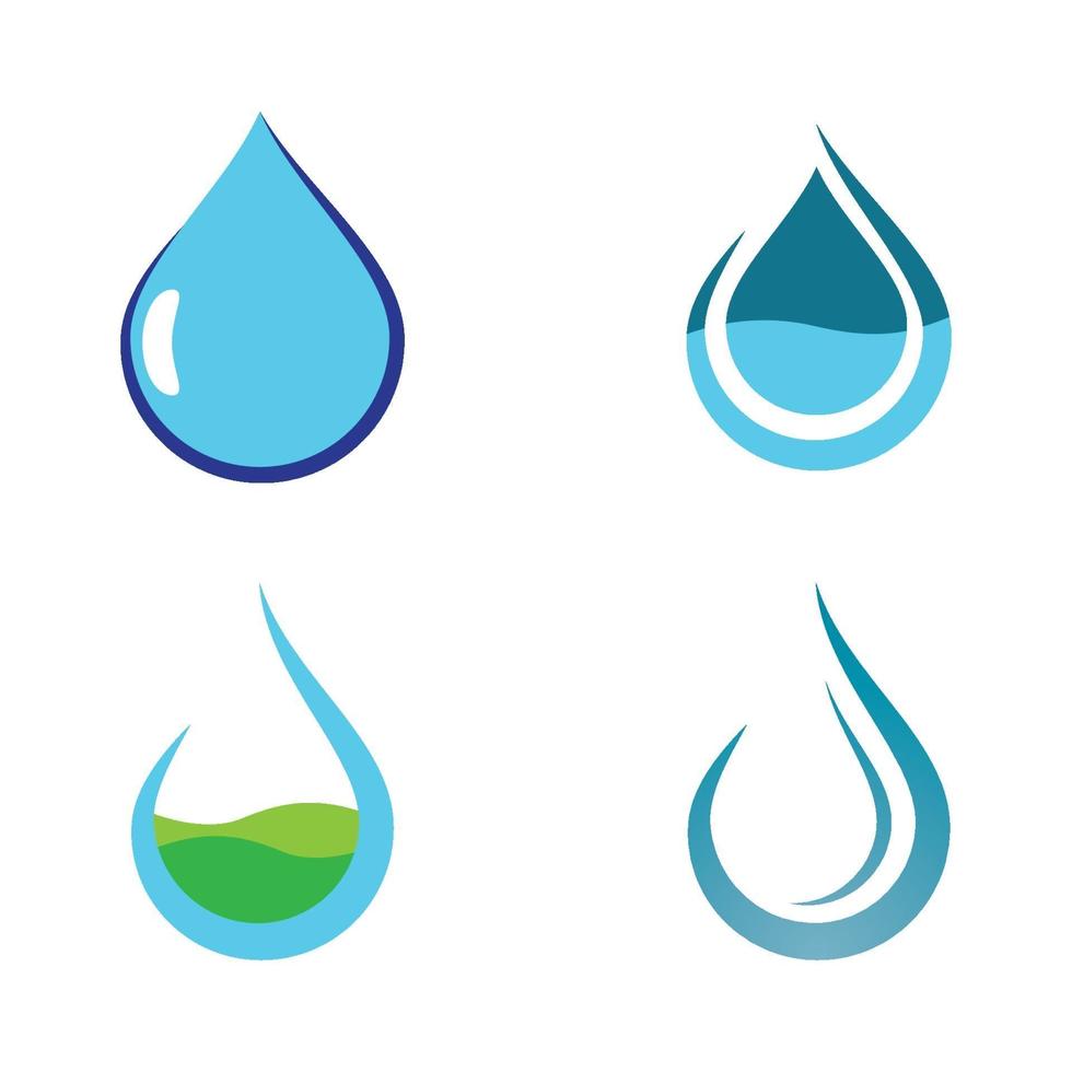 Wassertropfen Logo Bilder eingestellt vektor