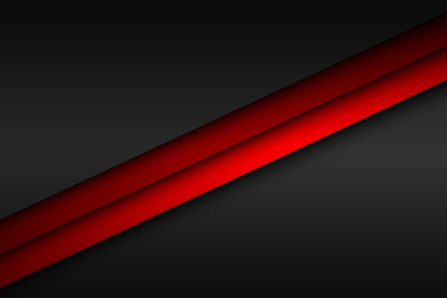 Abstrakt rote Linie Vektor Hintergrund. Überlappen Sie Ebenen auf schwarzem Hintergrund mit freiem Speicherplatz für Ihr Design