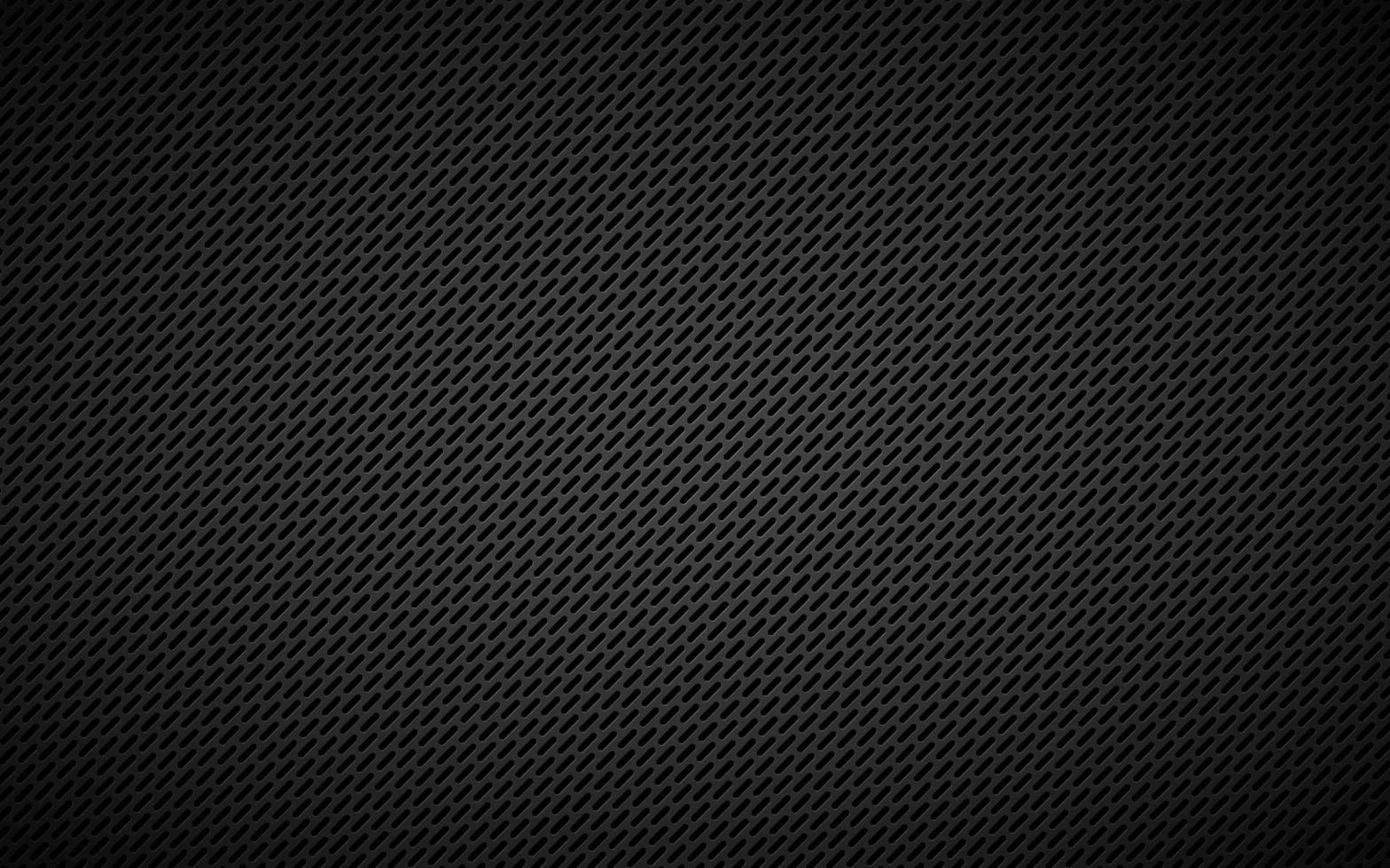 dunkelschwarzer perforierter Metallhintergrund. abstrakte graue metallische Edelstahltapete. einfache Vektorillustration vektor