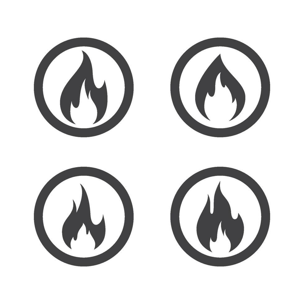 Feuer Logo Bilder gesetzt vektor