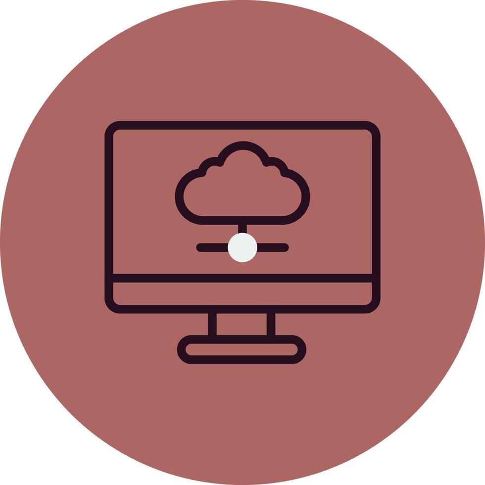 Cloud-Computing-Vektorsymbol vektor