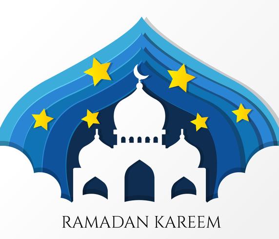 ramadan kareem hälsning vektor