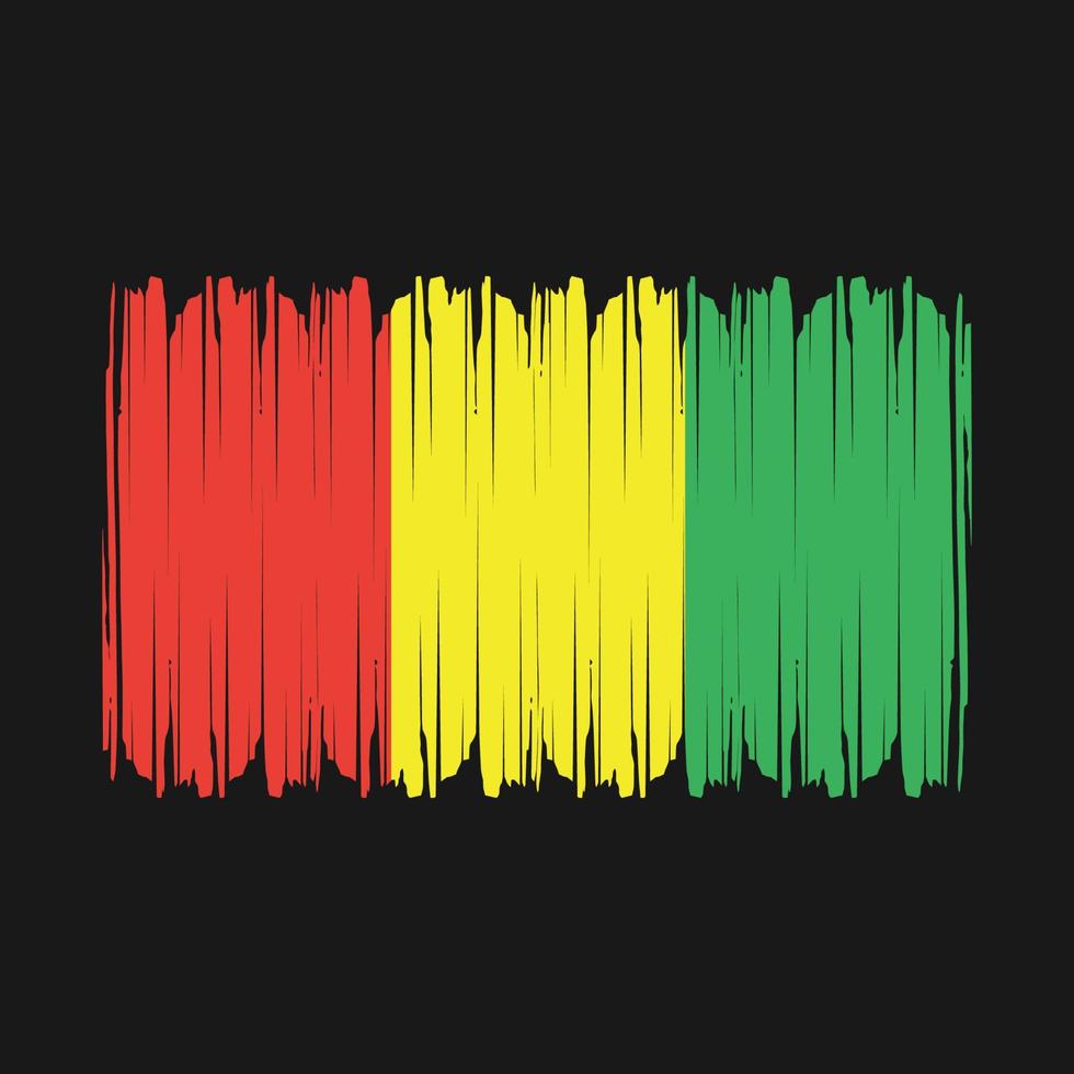 Guinea flagga vektor