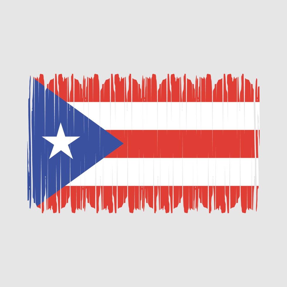 puerto rico flagga vektor