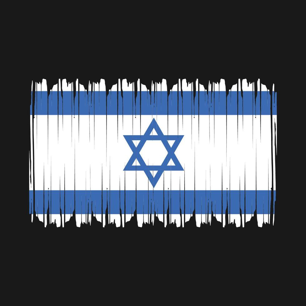 israel flagga vektor