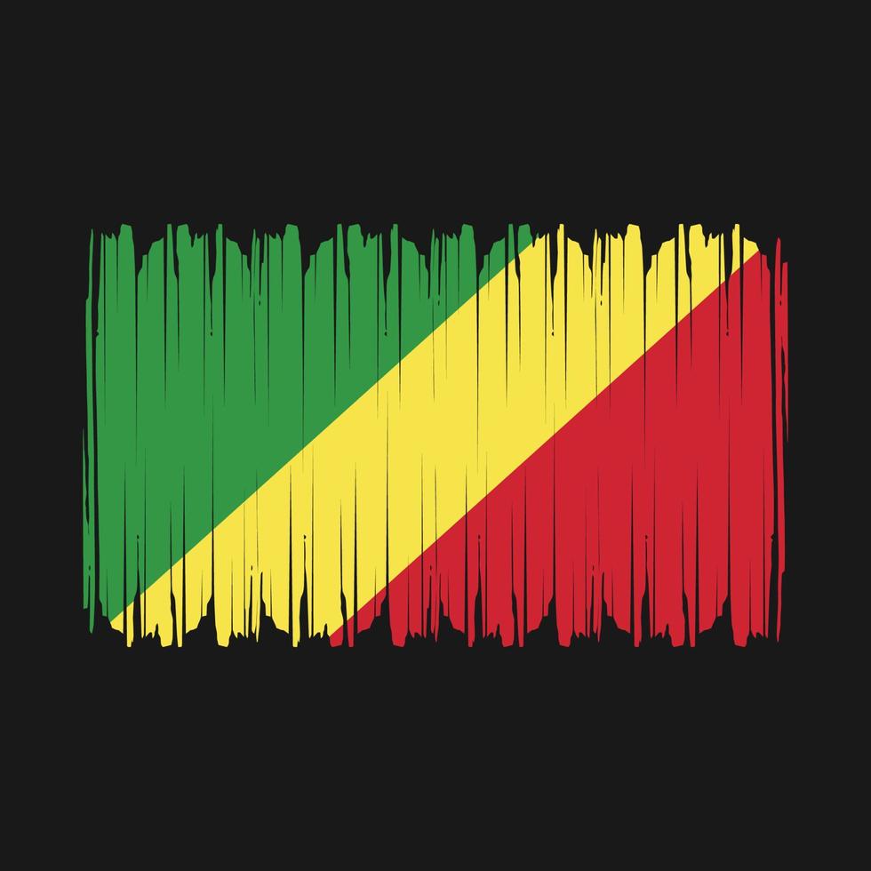 kongo flagge vektor