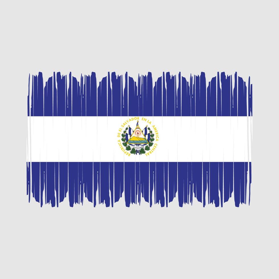 el salvador flaggvektor vektor