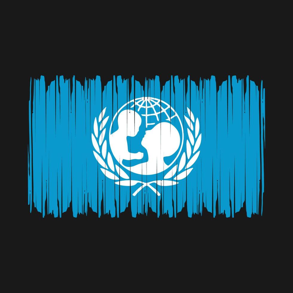 UNICEF Flagge Vektor