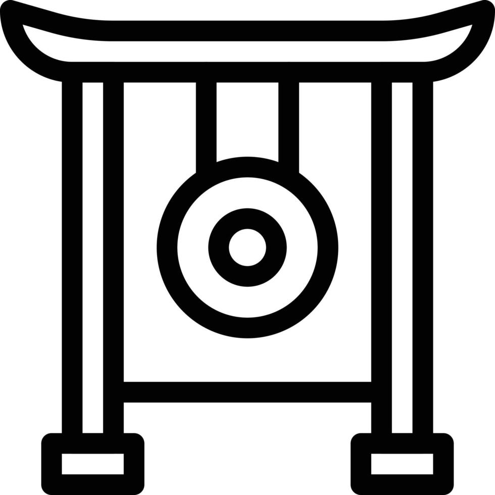 Gong Musik- Vektor Illustration auf ein hintergrund.premium Qualität symbole.vektor Symbole zum Konzept und Grafik Design.