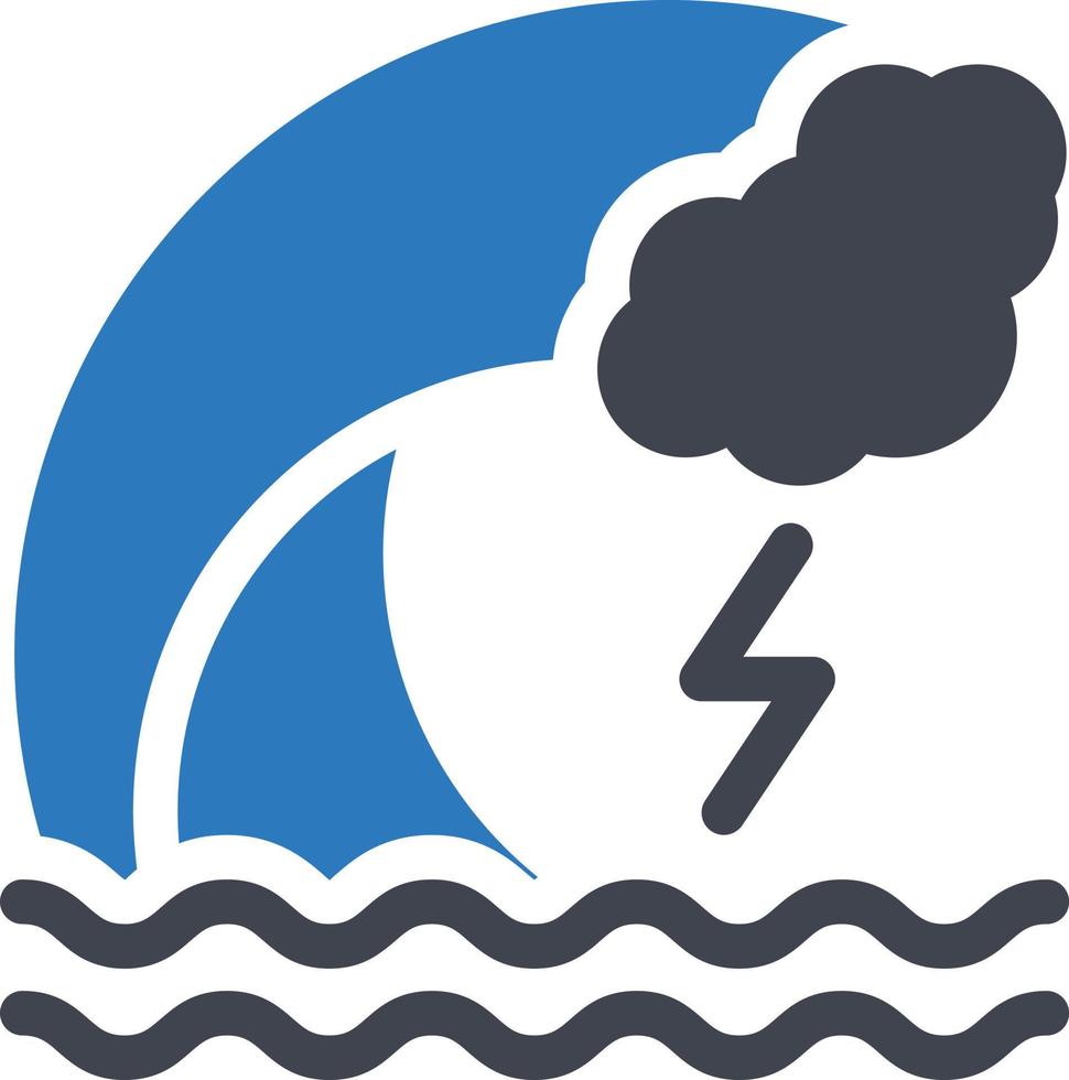 Hochwasservektorillustration auf einem Hintergrund. Premium-Qualitätssymbole. Vektorsymbole für Konzept und Grafikdesign. vektor