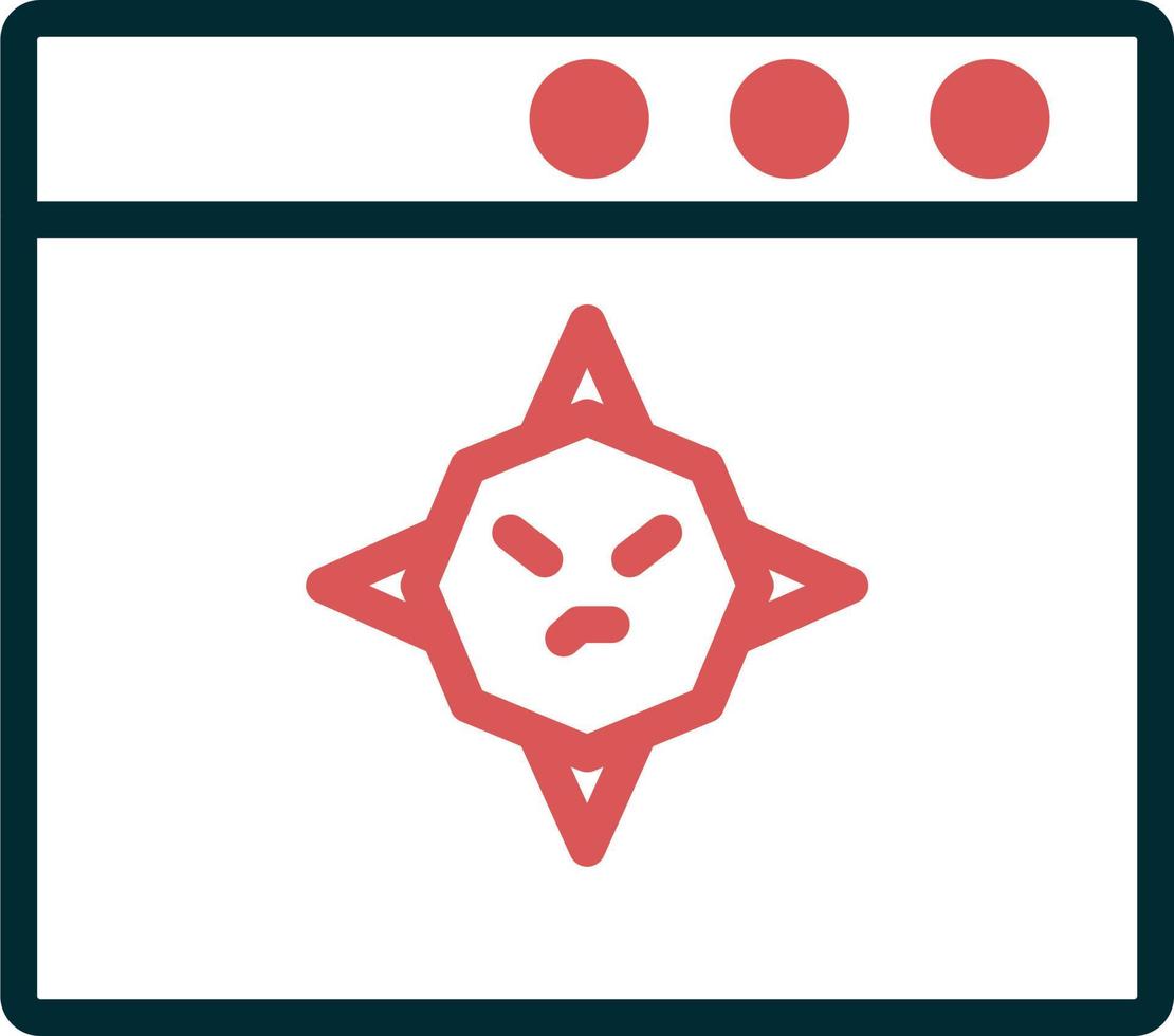 Browser Virus Vektor Symbol