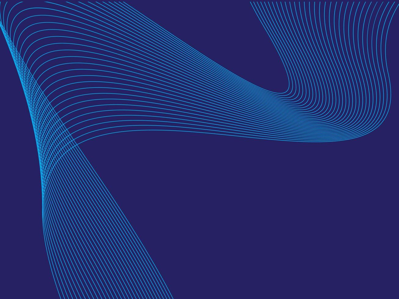 Landingpage-Hintergrunddesign der abstrakten Wellenlinie. vektor