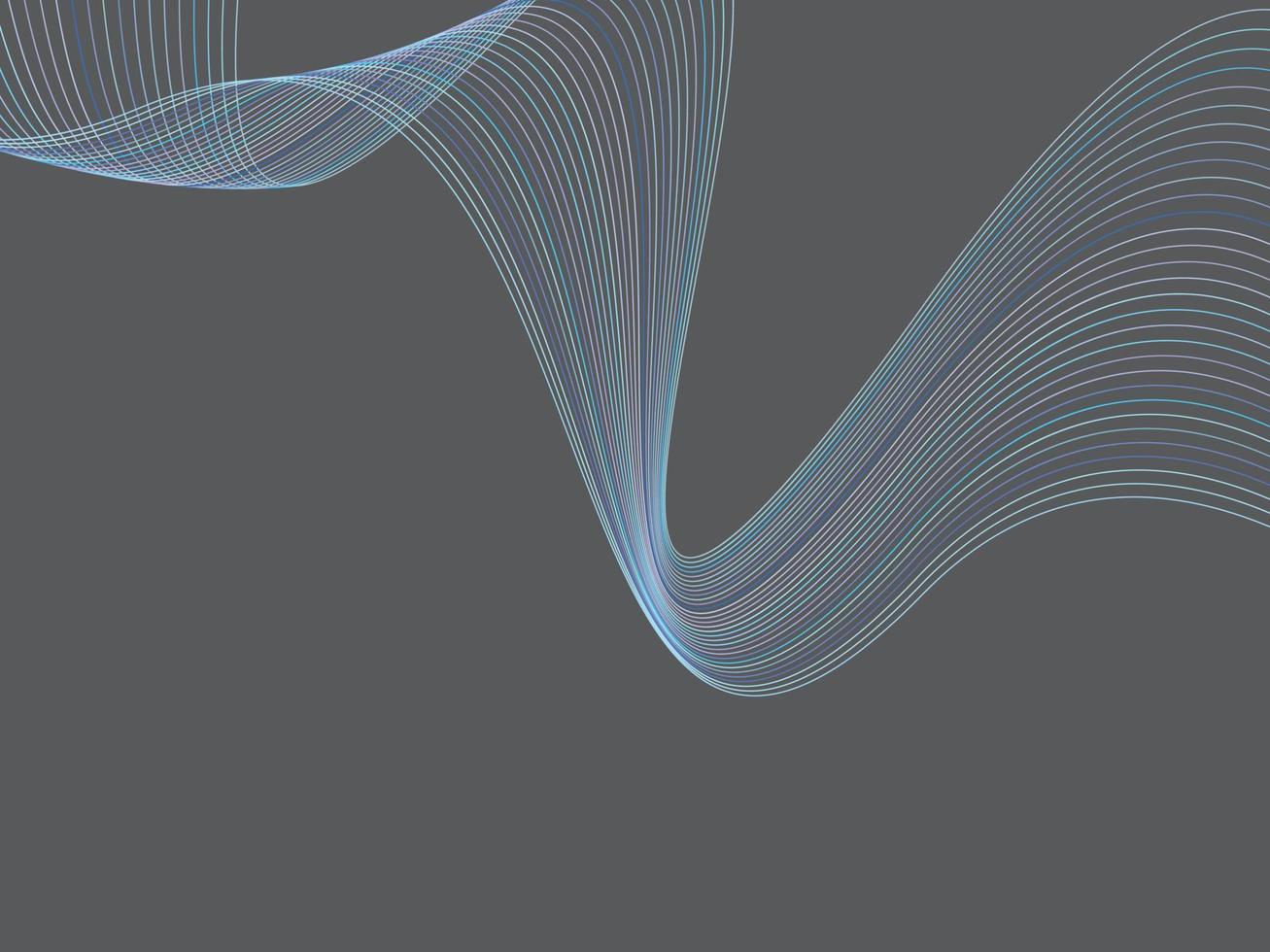 Landingpage-Hintergrunddesign der abstrakten Wellenlinie. vektor