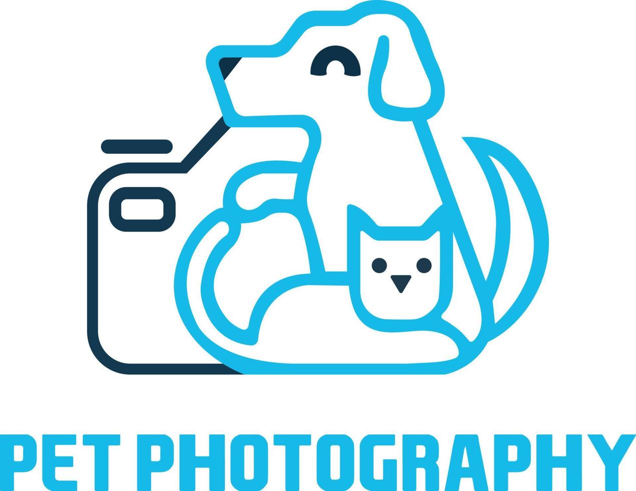 sällskapsdjur fotografi logotyp vektor fil