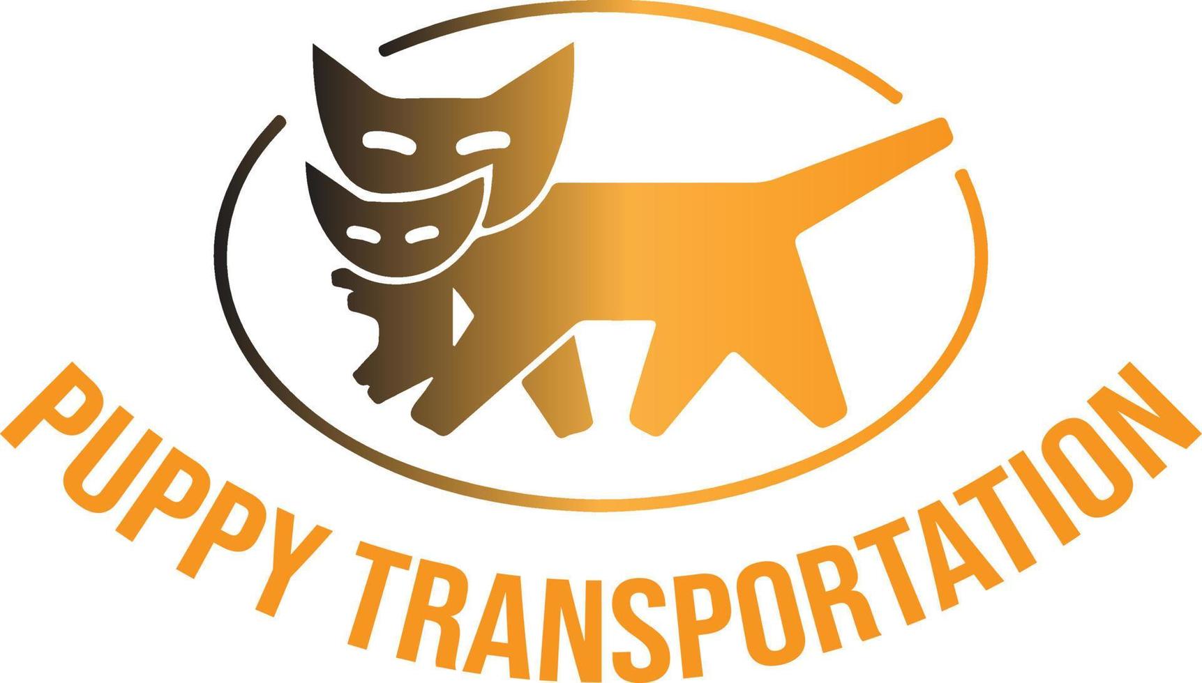 Hündchen Transport Logo Vektor Datei